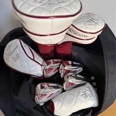 レディース ゴルフクラブセット Wilson TIARA MODA 8本 アディダスバッグ付 初心者おすすめの画像