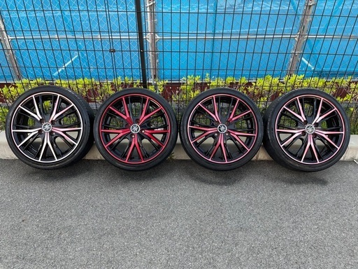 【最終値下げ】16インチ ロクサーニ マグナス 赤色 ガリ傷極小 美品 4本通し