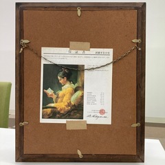読者する少女 宝石画 絵画 ストーンアート　モチーフの画像