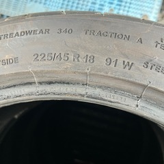 225/45R18,CONTINENTAL,2023年,4本の画像