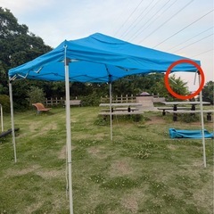 ワンタッチタープテント(一部破損あり)の画像