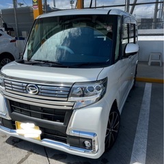 ダイハツタントカスタムRS  トップエディションVS  SAIII  両側電動スライドドア  8インチ純正ナビ  全周囲カメラ  衝突被害軽減システム  禁煙車  ハーフレザーシート  シートーヒーター  スマートキー  LEDヘッドライト  ETC  オートハイビーム  オートライト  （車検残り）の画像