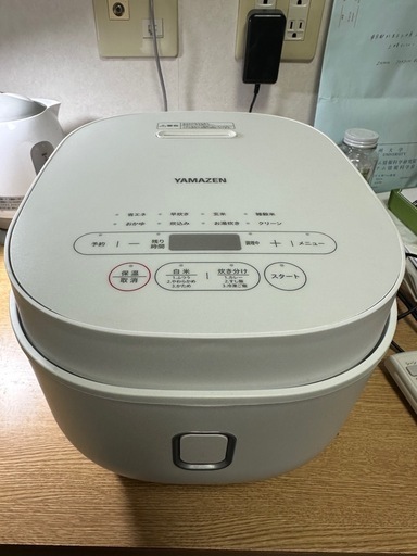 YAMAZEN YJP-DM102(W) 炊飯器 2024年製 9割美品 白米のみ使用 匂いなし
