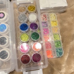 ジェルネイル用品　ラメ　パーツ　まとめ売りの画像