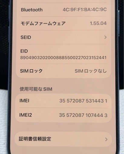 【美品】iPhone17 256GB ミストブルー Appleストア版SIMフリー バッテリー100%