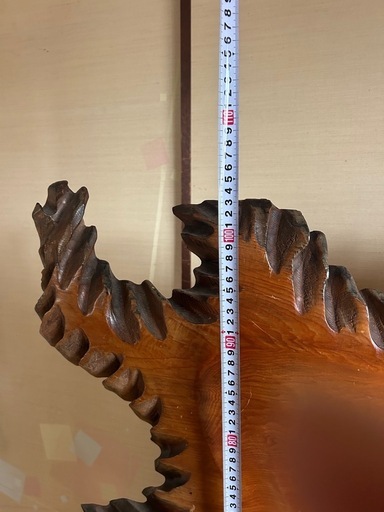 一枚板木彫りの飾り衝立、パーテーション