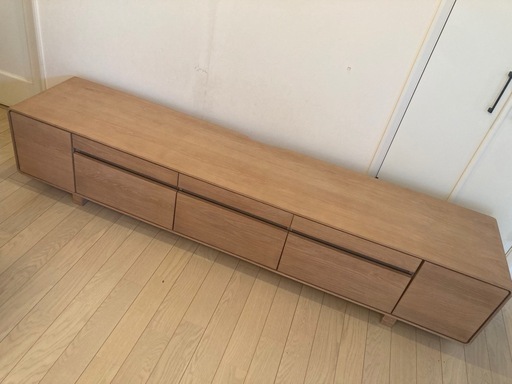 【お引取ご相談中】【値下】【楽天新品¥71,700売切れ商品】【中古美品】TVローボード TV台 北欧風 ODV 2100TVB ホワ