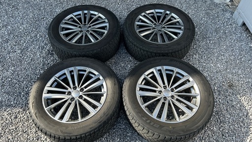 スバル フォレスター SJ系 純正17インチホイール 4本セット タイヤ溝ほぼ無し 225/60R17