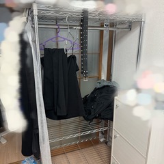 スチールラック(フック付き、3段)の画像