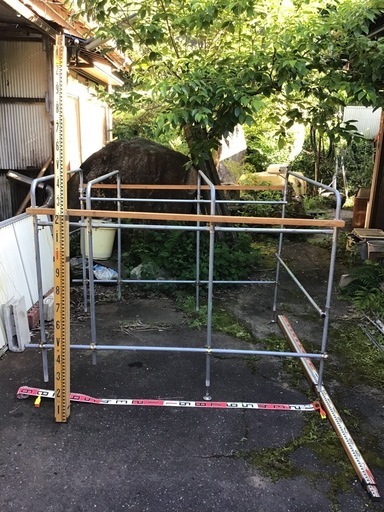 ＤＩＹです　軽トラキャリーのパイプ枠
