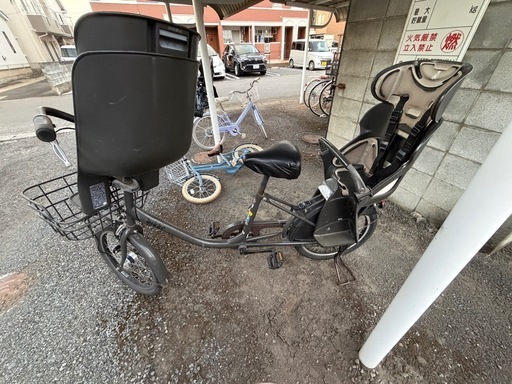 自転車  ママチャリ 幼児2人乗せ
