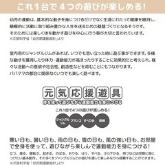 野中製作所 CATCH Me! おりたたみロングスロープ キッズパーク SP ナチュラル ( ジャングルジム すべり台 ブランコ 鉄棒 )の画像