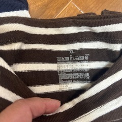 無印良品　ボーダーロンT XLの画像