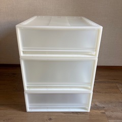 MUJI 3段　衣装ケースの画像