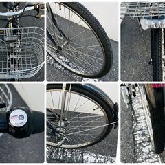 【美品！電動自転車】パス シティ 27インチ 新品部品多数※リアシートオマケ PAS CITYの画像