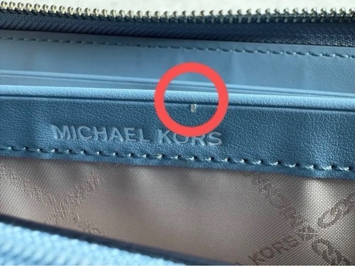希少希少デザイン！MICHAEL KORS 長財布 水色