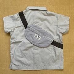 100㎝アプレレクール　アップリケ付きシャツ