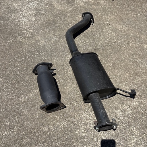 S13 SR20 触媒ストレート サイレンサーストレート セット　マフラー