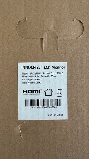INNOCN 27D1Q　27インチモニター