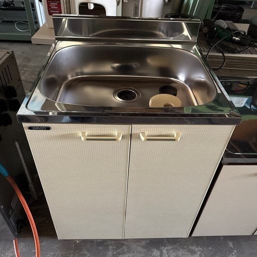 KANTO 流し台 美品 ほぼ未使用 600×550×800mm キッチン アパート大家さん　一槽シンク 