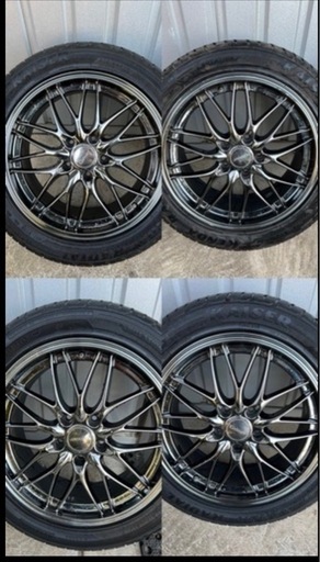 【手洗い清掃済】17インチ アルミホイール＆タイヤ4本セット 215/50R17