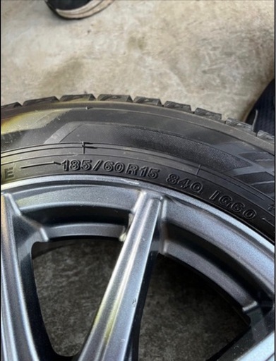 美品！15インチアルミ ＆ ヨコハマ アイスガード iG60 4本セット（185/60R15）