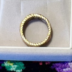 金箔入りレジンハンドメイドリングの画像