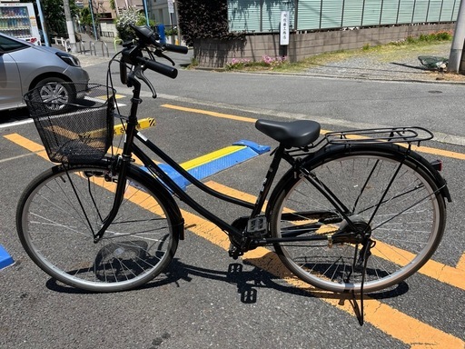 自転車 27インチ ブラック スマホホルダー付き 美品 (asy) 方南町の