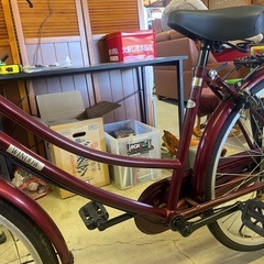 ● 自転車　ママチャリ　WIMDOW 3段変速　24インチ  鍵つきの画像