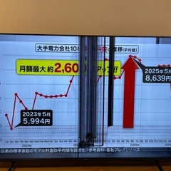 【ジャンク】Hisense 65型 4Kスマートテレビ（65E6K／画面割れあり）の画像