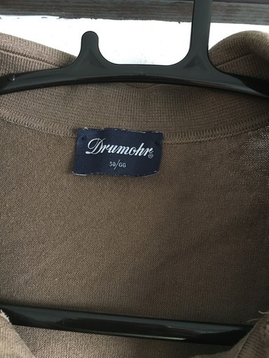 Drumohr ドルモア コットンニットポロ ブラウン 30/GG イタリア製