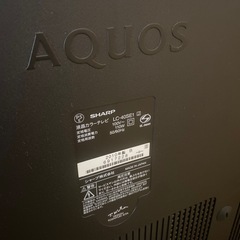 【ジャンク品】SHARP テレビ　40インチ　リモコンなしの画像