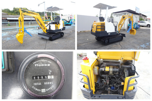ヤンマー～YANMAR B17-1:中古油圧ショベル◆1.7ｔ◆ミニユンボガチャック仕様/整備済み/シリンダーオイルシール全交換済み