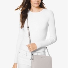 MICHAEL KORS グレー ショルダーバッグ ロゴの画像