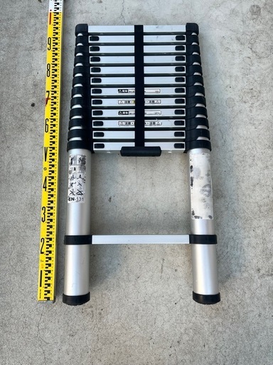 伸縮はしご◆アルミはしご◆95cm→3.8m