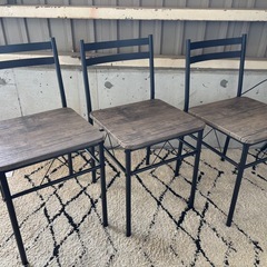 【美品】　アイリスプラザ　ダイニングチェア　3点セット　R-345の画像
