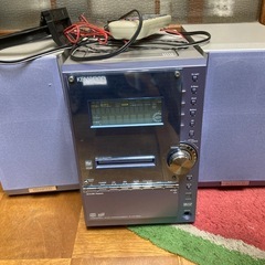 【ジャンク品】KENWOOD MDミニコンポ ブルーの画像