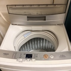 2017年製　洗濯機　アクアの画像
