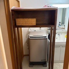 洗濯機上用棚（手作り）の画像