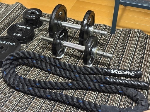 トレーニングロープ&ダンベルセット