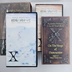 X JAPAN　VHS　破滅に向かって　1992.1.7 TOKYO DOME LIVE　V系　TOSHI　HIDE　PATA　TAIJI　YOSHIKIの画像