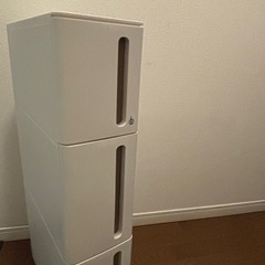 サンカ ストランティ 隙間収納 3段 キャスター付き 幅17cmの画像