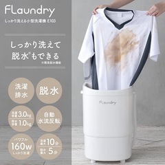【使用1回】3kgまで洗濯可能！ベビ服や介護にも。簡易洗濯機の画像