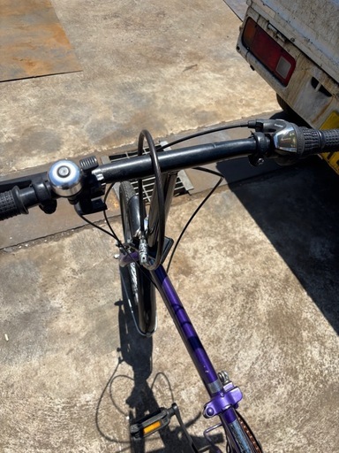 massimo パープル折りたたみ自転車 (ナカムラ) 玉川学園前の折りたたみ