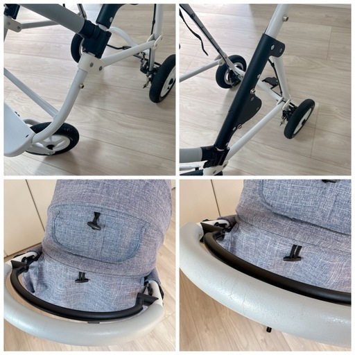 【付属品多数】エアバギー ココブレーキ メランジデニム エアバギー AirBuggy ココ プレミアフロムバース メランジデニム 通販 
