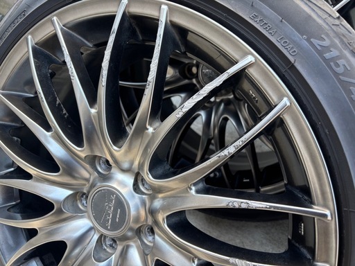 【値下げ】WORK ワーク STEEZ NICROSS 18インチ 18X7.5J+55 PCD114.3 5H・2024年製 215 Yahoo!オークション - 「work steez」(タイヤ、ホイール)(自動車 