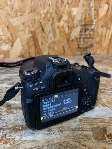 A115087 キャノン Canon EOS 8000D デジタル一眼レフ ダブルレンズセット WiFi機能 バッテリー充電器欠品 レンズキャップ欠品 SDカード付_1