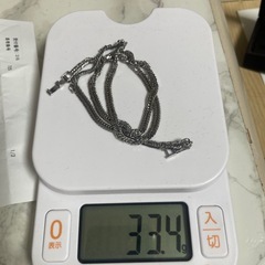 プラチナネックレス　喜平　12面トリプル50センチの画像