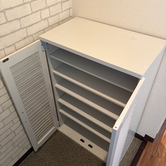 下駄箱　ホワイトの画像