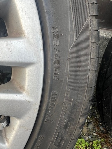 18インチ 235/45R18 タイヤ付きホイール4本セット